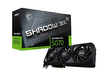 Видеокарта 12Gb MSI RTX 5070 12G SHADOW 3X OC (RTX5070) GDDR7 HDMI DP