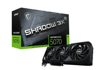 Видеокарта 12Gb MSI RTX 5070 12G SHADOW 3X OC (RTX5070) GDDR7 HDMI DP