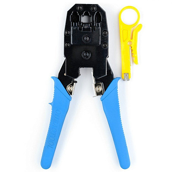 Клещи обжимные Atcom AT8097 - RJ45 (8P8C), RJ12 (6P6C), RJ11 (6P4C) для витой пары и тел.линии