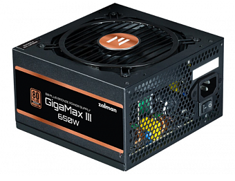 Блок питания 650W Zalman ZM650-GV3 (120mm, 24+8pin, 2*8pin, 6*Sata, 3*Molex, 80 PLUS Bronze)