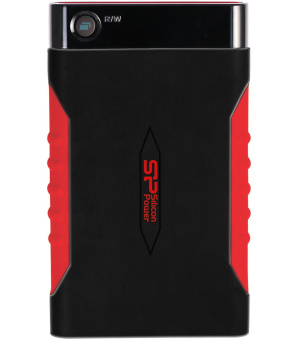 Внешний жесткий диск 2Tb Silicon Power Armor A15 2.5" USB3.0 черный/красный