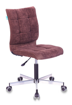 Кресло Бюрократ CH-330M (ткань, без мех. качания, крест. металл, до 120 кг) Темно-коричневый