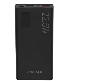 Внешний аккумулятор 10000 mAh_ Digma DGPF10A черный
