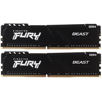 Модуль памяти DDR4 64Gb PC4-28800 3600MHz Kingston Fury Beast Black (kit of 2)