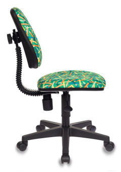 Кресло Бюрократ KD-4 (ткань, пружинно-винтовой мех. качания, до 100 кг) Зеленые карандаши