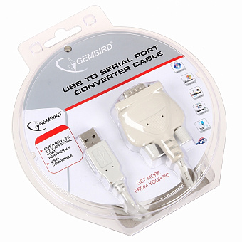 Кабель-переходник USB-A (m) < - > COM9M, Gembird UAS111 1.8м