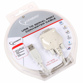 Кабель-переходник USB-A (m) < - > COM9M, Gembird UAS111 1.8м