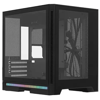 Корпус 1STPLAYER STEAMPUNK SP6 TG mATX Black