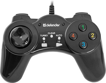 Геймпад Defender Game Vortex USB (10 кнопок, 8-позиционный переключатель) black