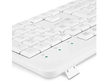 Клавиатура беспроводная Оклик K225W Multimedia белый