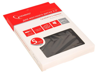 Внешний контейнер USB3.0 -> SATA 2.5", Gembird EE2-U3S-42, алюминий, чёрный