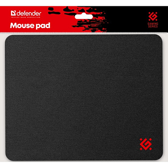 Коврик для мыши Defender Black S (250x200x3мм, ткань, резина)