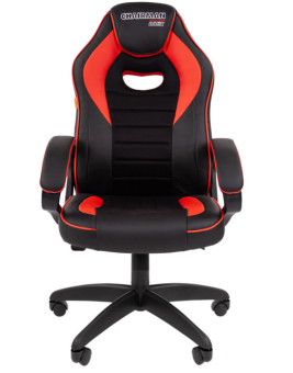 Кресло Chairman Game 16 (экокожа, механизм качания) Черно-красный
