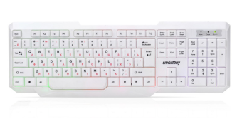 Клавиатура проводная Smartbuy ONE 333 RGB Led White