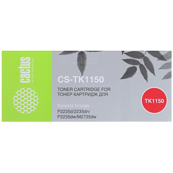 Картридж лазерный Cactus CS-TK1150 для Kyocera, 3000 стр. черный