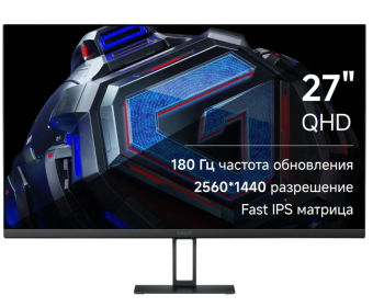 Монитор 27" Xiaomi 2K Gaming Monitor G27Qi (IPS 2560x1440 1ms 180Hz HDMI DP) Black