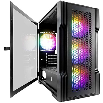 Корпус 1STPLAYER TRILOBITE T3 FRGB mATX чёрный