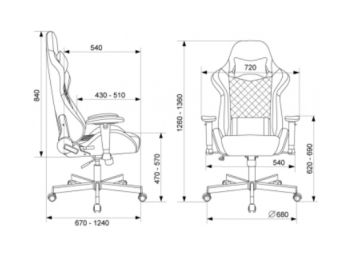 Кресло Knight Regal Fabric черный/серый искусственная замша с подголов. крестов. металл