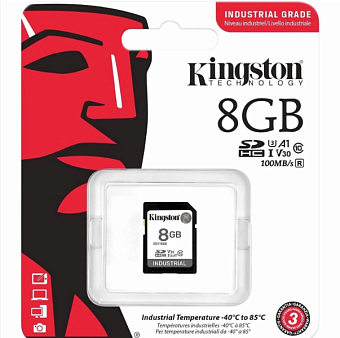 Карта памяти SD 8Gb Kingston SDHC Class 10 Industrial Temperature Class