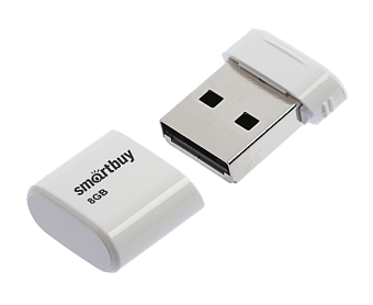 Флешка 8Gb SmartBuy Lara USB White