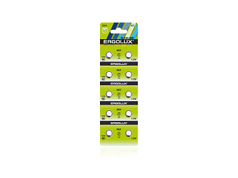 Элемент питания LR60 | LR621 | 164 | 364, 10шт, Ergolux AG1-BP10
