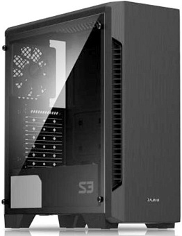 Корпус Zalman S3 (Miditower, 189x451x412мм, ATX, без БП) Black