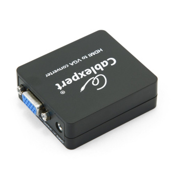 Кабель-переходник HDMI (f) < - > VGA (f), Cablexpert DSC-HDMI-VGA-001, (Конвертер HD19FxHD15F)