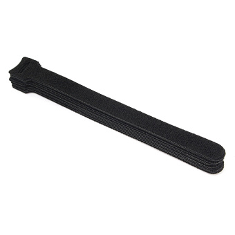 Хомуты-липучки Velcro VT-145x11BK  145x11 мм, 12 шт., черные