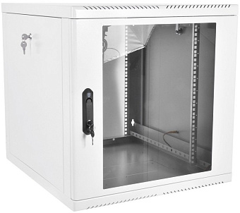 Шкаф коммутационный ЦМО ШРН-М-12.500 12U 600x520мм пер.дв.стекл 50кг серый