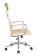 Кресло Бюрократ KB-9N (эко.кожа, мех. качания, подлокотники и крест. металл хром, до 120 кг) Бежевый