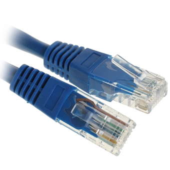 Кабель патч-корд Patch cord кат.6  0.25м, синий