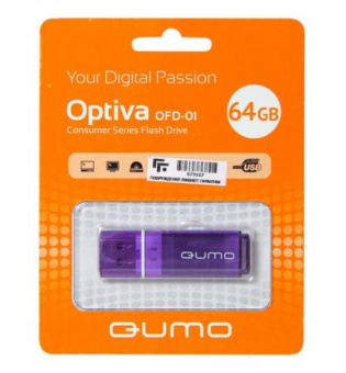Флешка 64Gb QUMO Optiva 01 фиолетовый