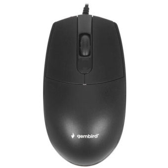 Мышь проводная Gembird MOP-430 USB 1600dpi черный