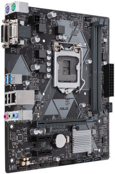 Материнская плата Socket-1151-v2 ASUS PRIME H310M-K (H310) 2*DDR4 2*PCI-Ex1 1*PCI-Ex16 4*SATA VGA DVI mATX