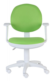 Кресло Бюрократ CH-W356AXSN (ткань, пруж.-винт. мех. качания, крест. пластик, до 100 кг) Салатовый