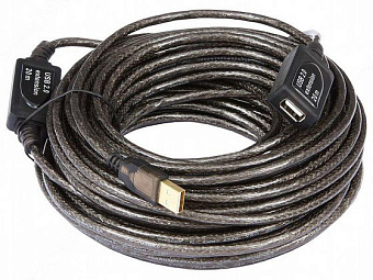 Кабель USB2.0 Am < - > Af удлинительный 20.0м, Aopen (активный)