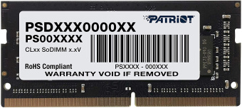 Модуль памяти SODIMM DDR4 16Gb PC4-19200 2400MHz Patriot (PSD416G24002S)