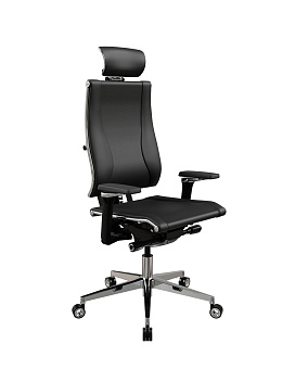 Кресло МЕТТА Y 4DF B2-17D (B0.F.5.13A) - ЭкоКожа(Инфинити) Черный