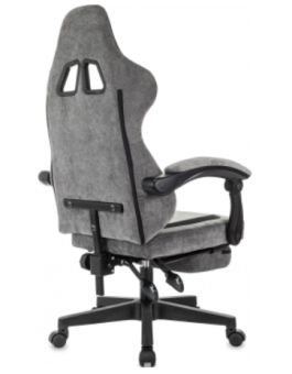 Кресло Knight Custom/F серый/черный крестов. пластик подст.для ног