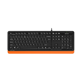 Клавиатура проводная A4Tech Fstyler FK10 черный-оранжевый