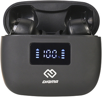 Наушники TWS Digma TWS-16, черный
