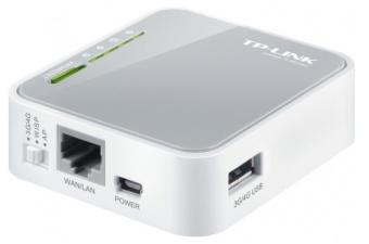 Wi-Fi роутер TP-Link TL-MR3020 N300, 2.4 ГГц, 100 Мбит/с, USB, белый