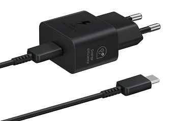 Сетевое зарядное устройство Samsung EP-T2510 25W USB-C Black (с кабелем)