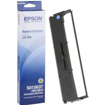 Картридж струйный EPSON S015637 для Epson LX-350/LX-300+II, чёрный