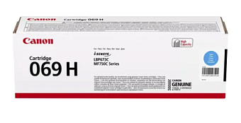Картридж лазерный Canon 069HC для Canon MF752Cdw/MF754Cdw, LBP673Cdw голубой