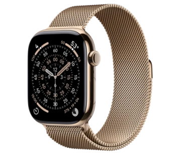 Смарт-часы Apple Watch Series 11 42mm Titanium Milanese Loop Gold