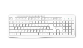 Клавиатура беспроводная Оклик K225W Multimedia белый