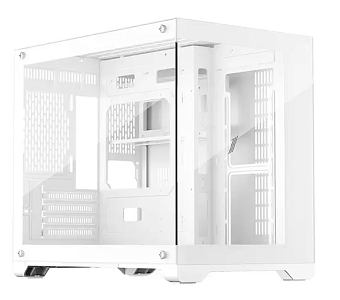Корпус 1STPLAYER MEGAVIEW MV6-TP mATX белый