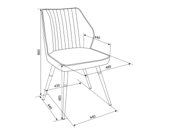 Кресло Бюрократ CH-K5_SP с повор.мех. т.серый Holland 18 металл черный на ножках