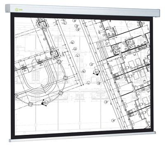 Экран для проектора Cactus 104.6x186см Wallscreen CS-PSW-104X186-BK 16:9 настенно-потолочный рулонный черный